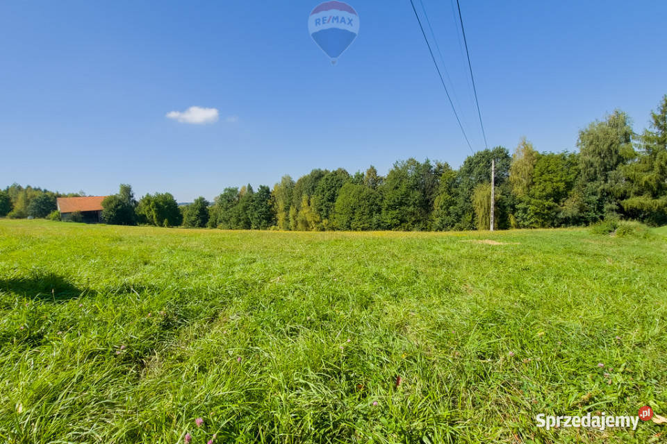 Działka budowlana 70ar media droga asfaltowa małopolskie Marcyporęba