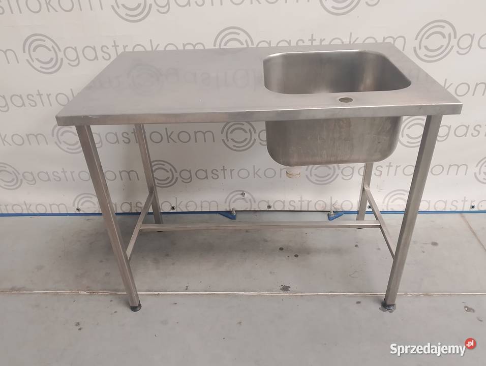 Stół ze zlewemL i wzmocnieniami 100x60x85 bez dolnośląskie Wrocław