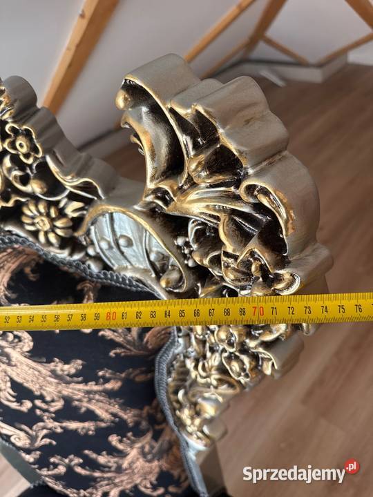 Fotel tron z Iranu komplet 4 plus stolik 74cm Długopole Dolne