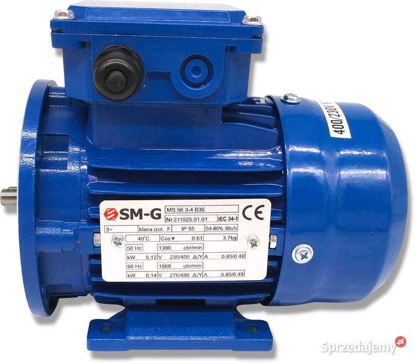 Silnik z Kołnierzem 012kW 230V 1390obr 3FAZOWY kujawsko-pomorskie Solec Kujawski