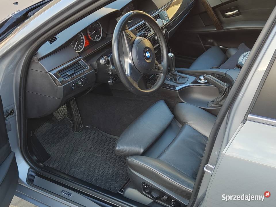 BMW E60 530D 218 Automat Komforty Bezwypadkowy elektrochrom. lusterka boczne łódzkie Brzeziny