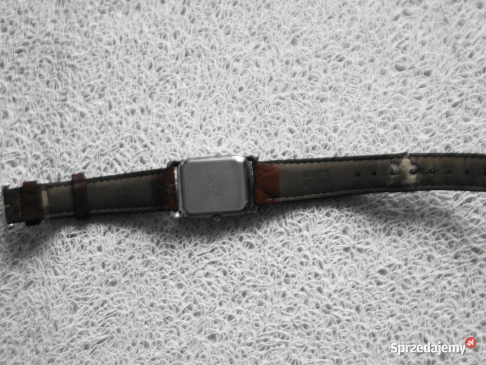 Elegancki zegarek na skórzanym pasku sprawny Warszawa