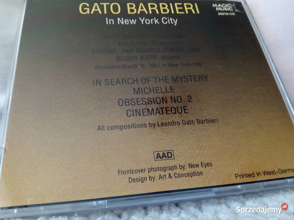 GATO BARBIERI In York City Magic Music CD CD Puławy