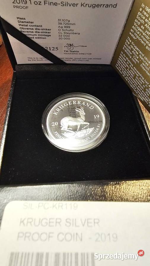Krugerrand 1oz 2019 Proof Przemyśl
