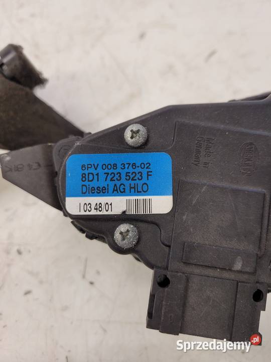 PEDAŁ POTENCJOMETR GAZU AUDI A6 C5 VW 8D1723523F osobowe śląskie sprzedam