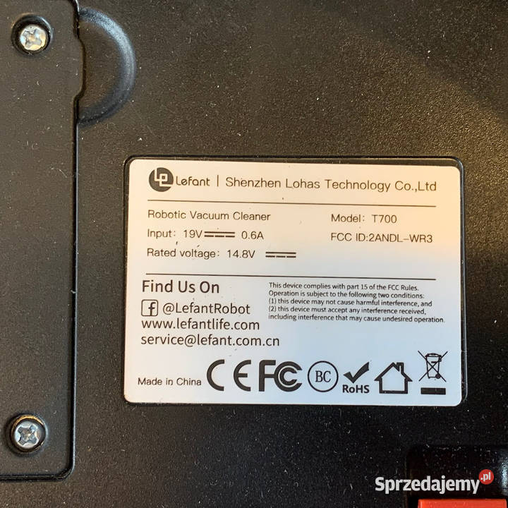 LEFANT T700 robot sprzątający MYJĄCY cichy 50db