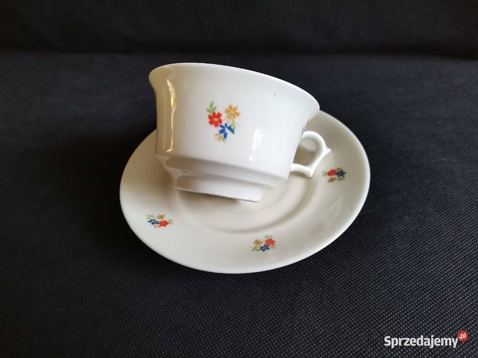 Stara filiżanka Łucja porcelana Giesche Art Deco Katowice