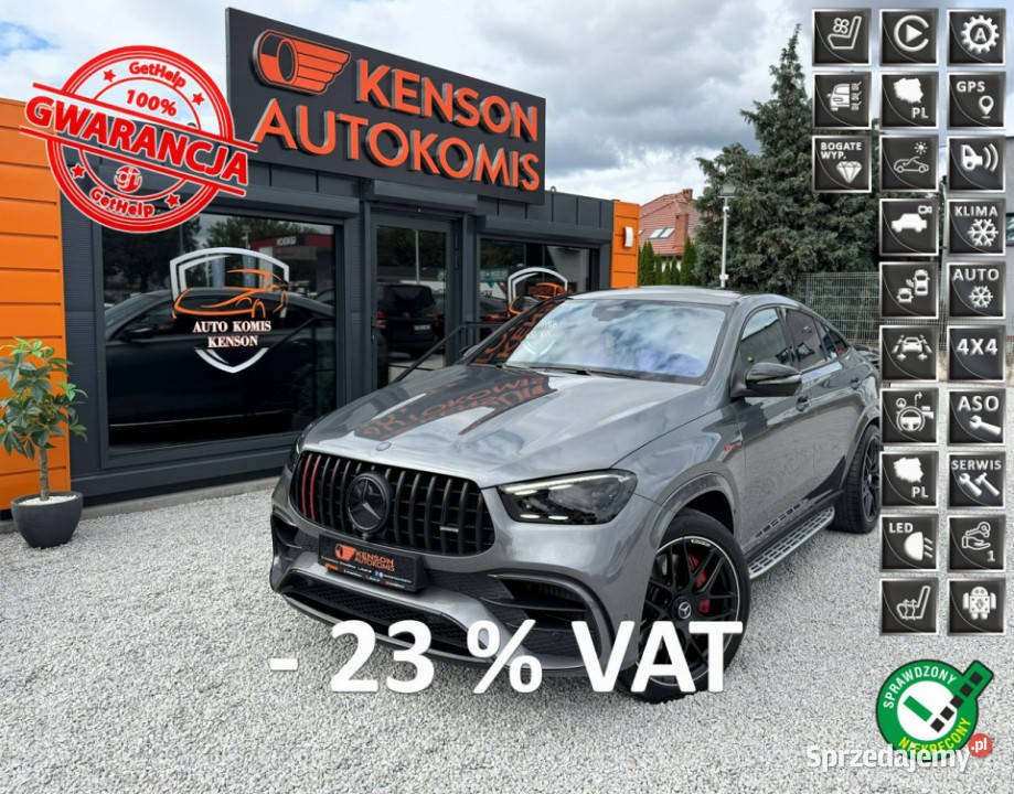 Mercedes GLE 63 AMG MATRIX Burmester Klima Navi centralny zamek kujawsko-pomorskie