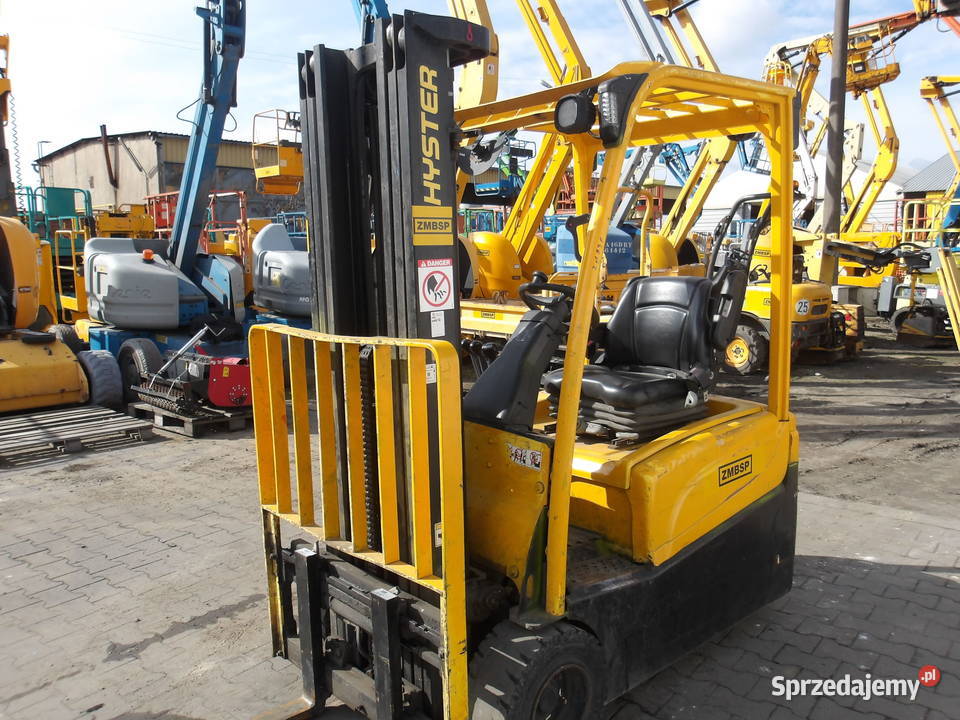 Wózek widłowy trójkołowy elektryczny Hyster Motoryzacja wielkopolskie Pleszew