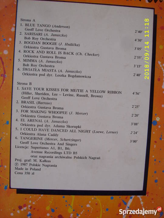 LP dance ZAPROSZENIE DO TANCA Wołów sprzedam