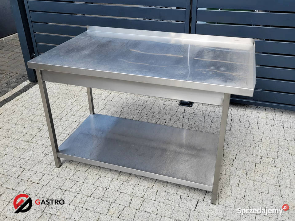 Stół ze stali nierdzewnej z półką 125x70x85 Gastronomia wielkopolskie Ostrów Wielkopolski