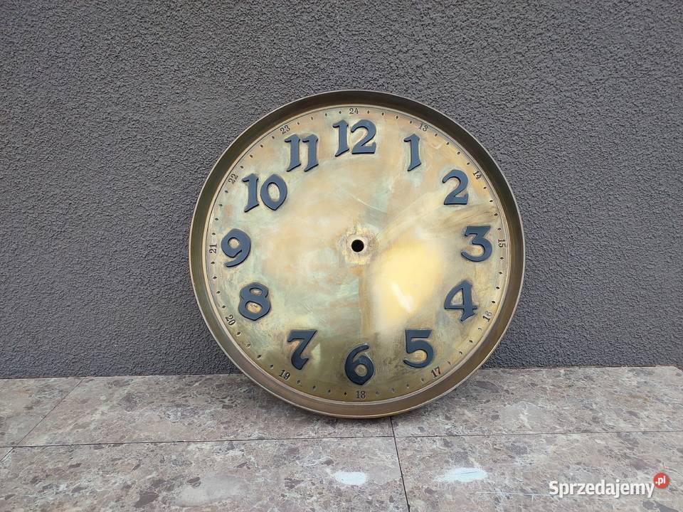 678 Tarcza starego zegara podłogowego stojącego