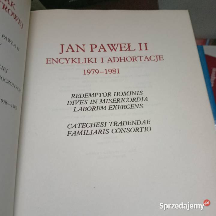 Jan Paweł papież encykliki unikat książki Warszawa
