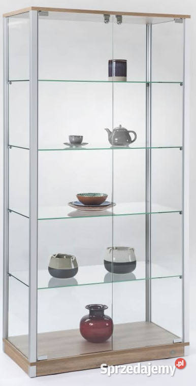 Gablota szklana z oświetleniem