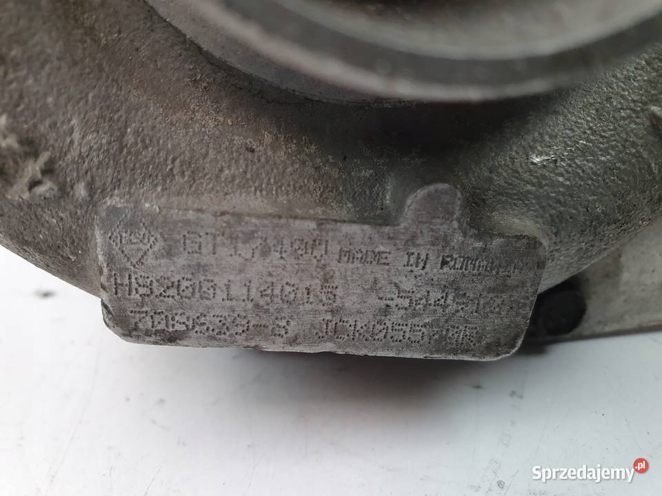 TURBOSPRĘŻARKA Renault Laguna II 19 DCI GT1749V osobowe Turbosprężarki lubelskie Chełm