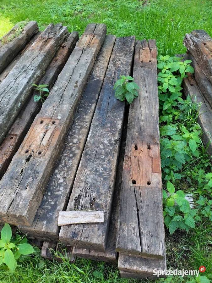 Belki dębowe podkłady kolejowe bele deski grube Drewno konstrukcyjne opolskie Gręboszów