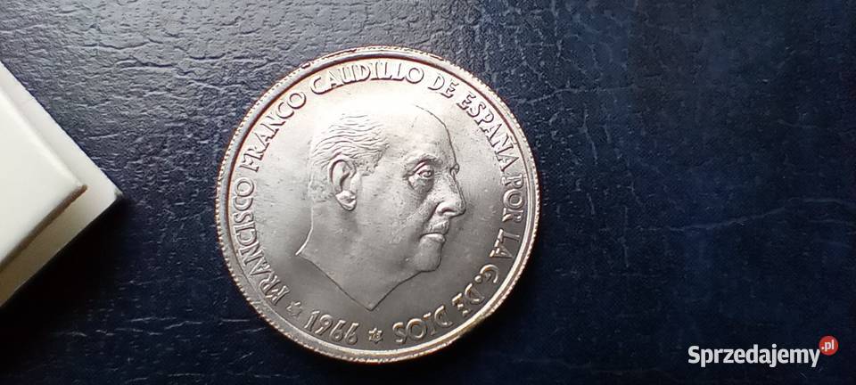 Stare monety 50 centymów 1966 Hiszpania Lesko