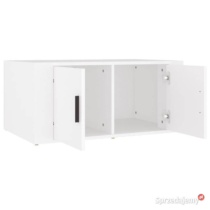 Stolik kawowy biały 80x50x36 materiał Warszawa