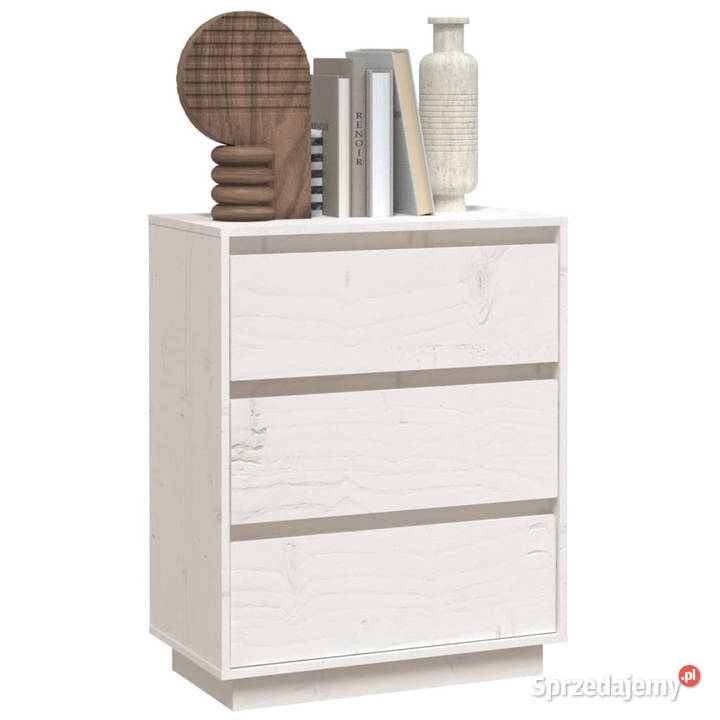 Szafka biała 60 x 34 x 75 lite drewno sosnowe Warszawa