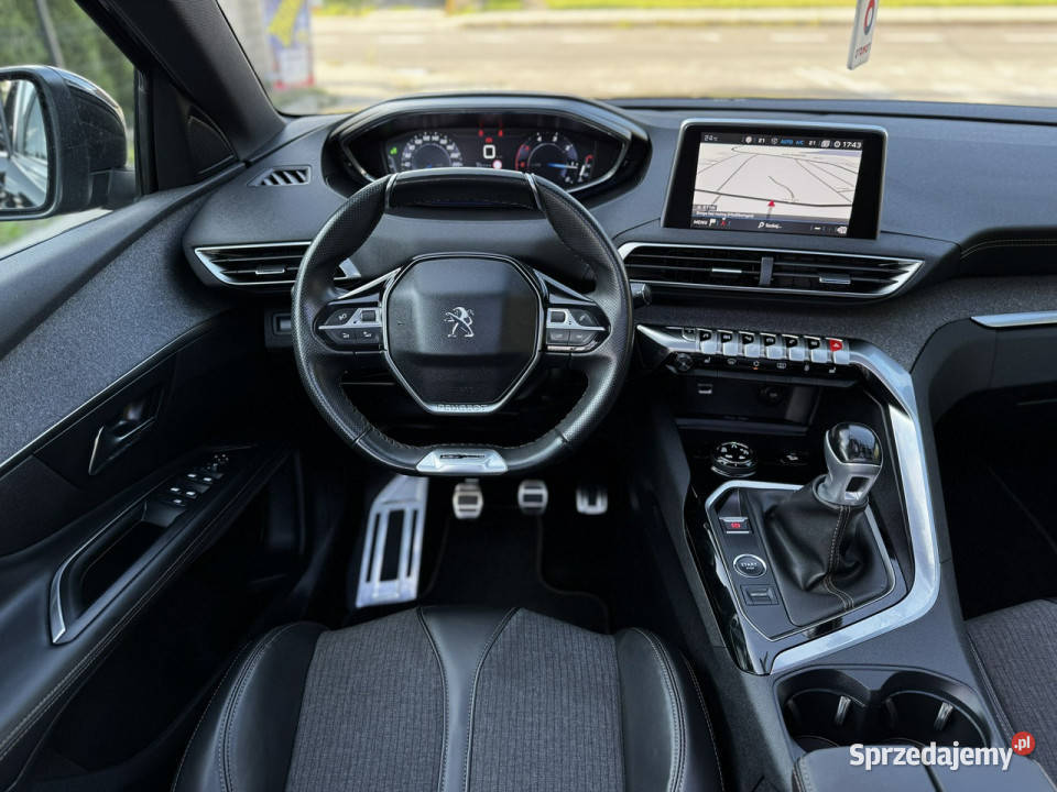 Peugeot 3008 GT LINE PanoramaKamera 360Virtual czarny lubelskie Modliborzyce