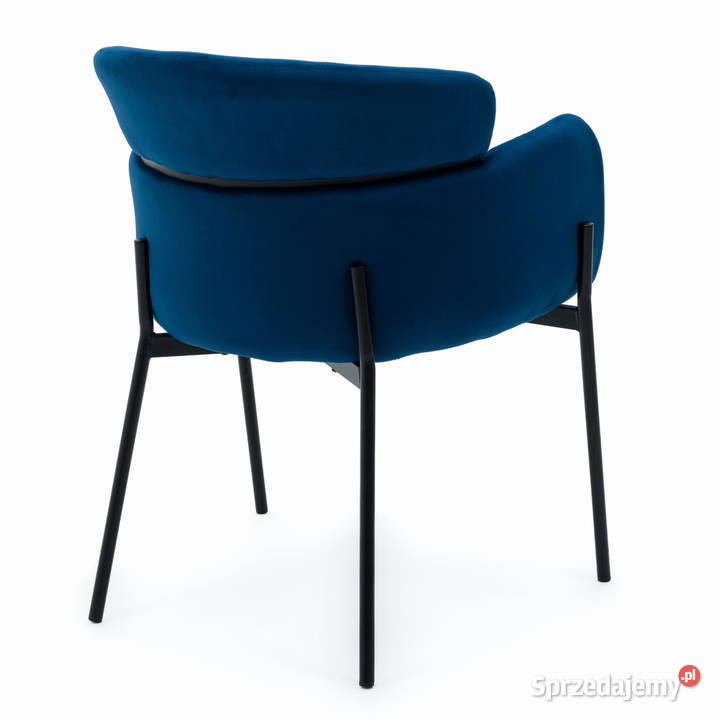 Krzesło Tapicerowane Bolzano Granatowe Wysyłka Tarchały Małe