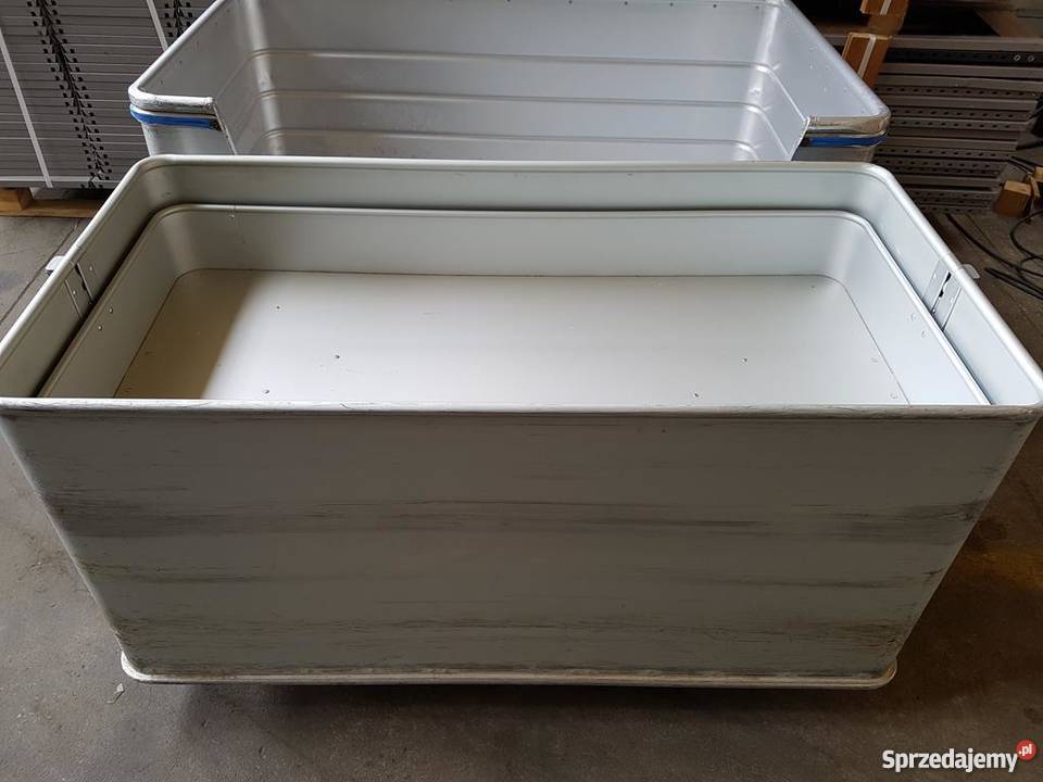 Wózek pralniczy aluminiowy z ruchomym dnem 600L Dzierżoniów