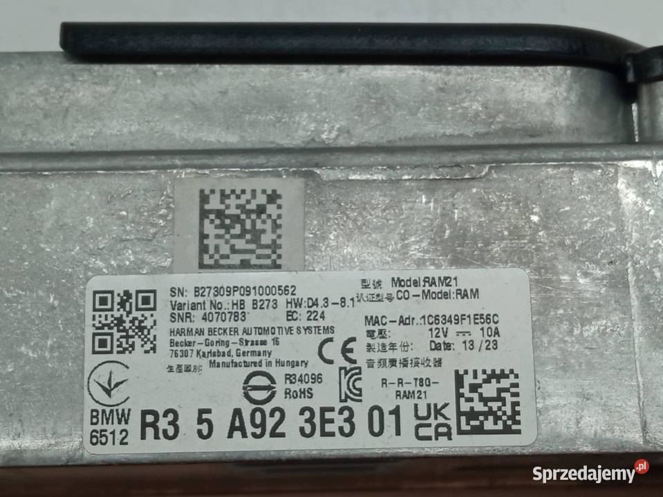 MODUŁ 5A923E3 Bmw Seria 3 VII 20182026 G20 G21