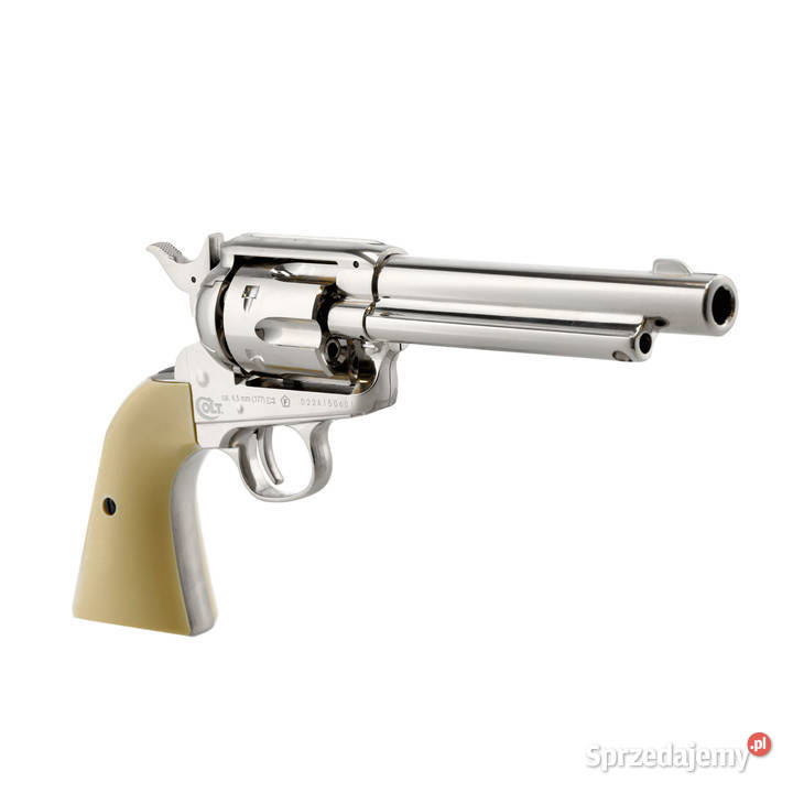 Rewolwer wiatrówka Colt SAA 4555 nikiel 45 mm