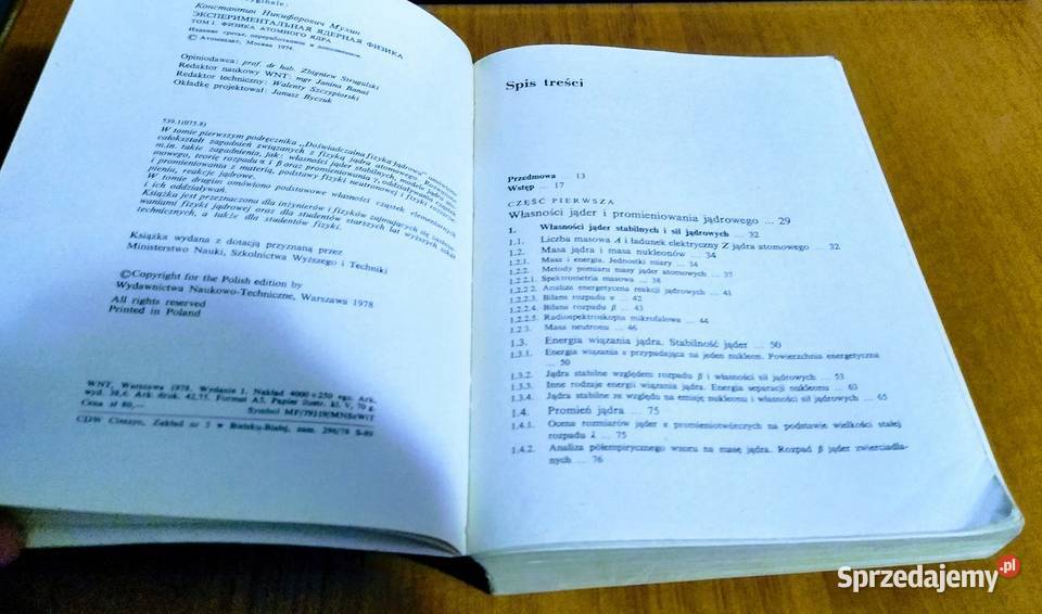 Doświadczalna fizyka jądrowa 1 Fizyka jądra