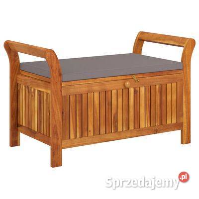 vidaXL Ogrodowa ławka ze schowkiem i poduszką 91 mazowieckie Warszawa