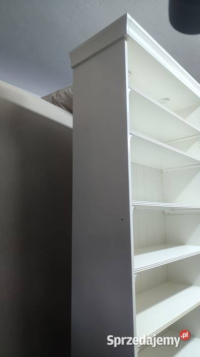 Regał IKEA Liatorp biały oświetlenie Warszawa