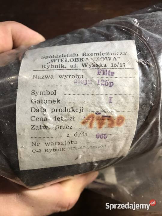 Fiat 125p Polonez Fabrycznie nowy filtr oleju z Gdańsk
