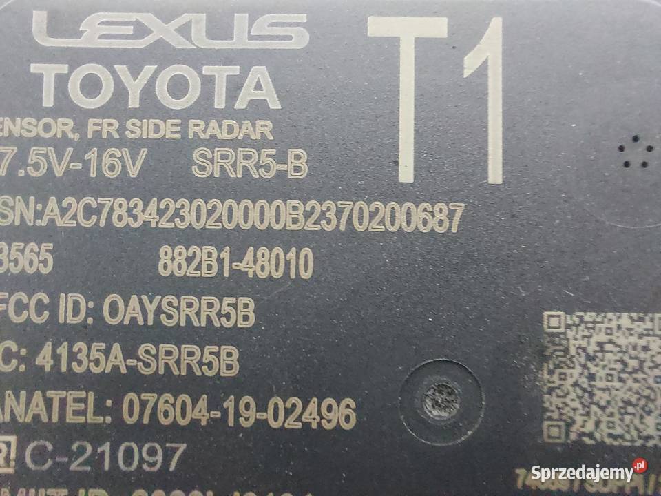 LEXUS RX500H V 5 2023 RADAR CZUJNIK PRĘDKOŚCI