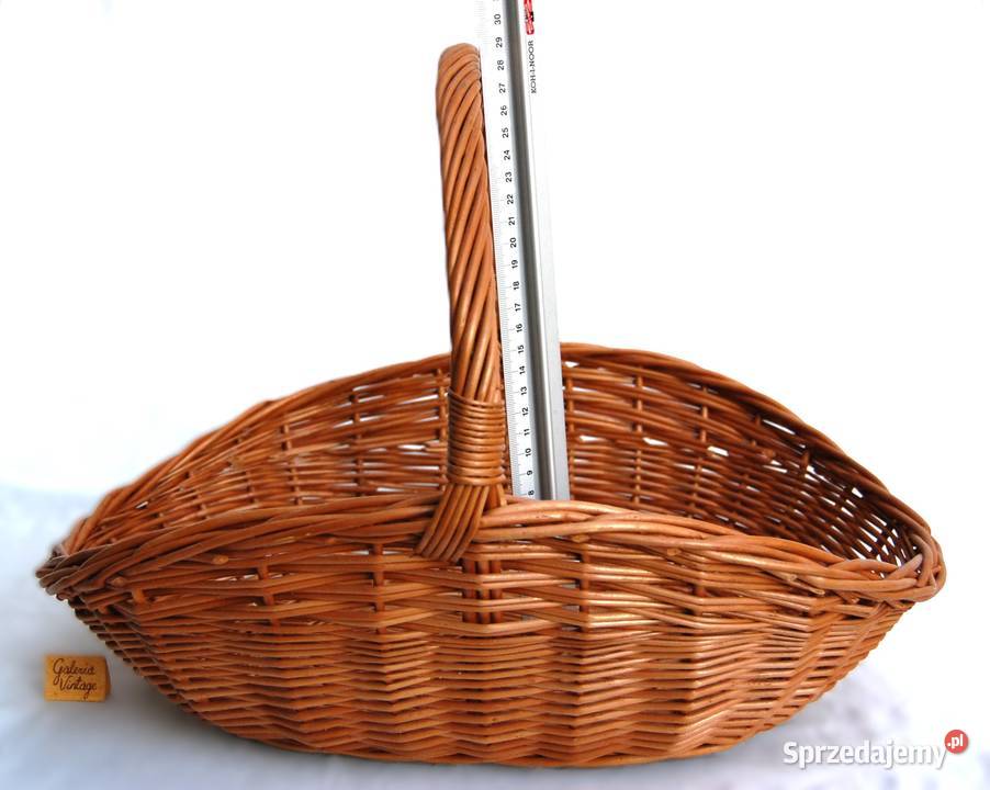 Kosz wiklinowy owalny wyższe brzegi ekspozycyjny Lublin