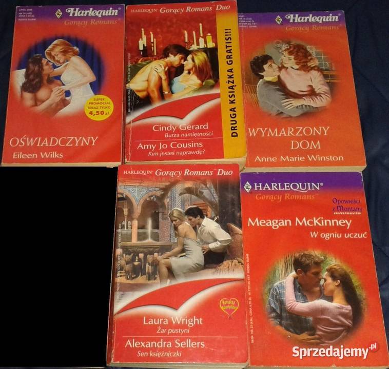 Harlequin Książki romanse 43 części miękka Chełm