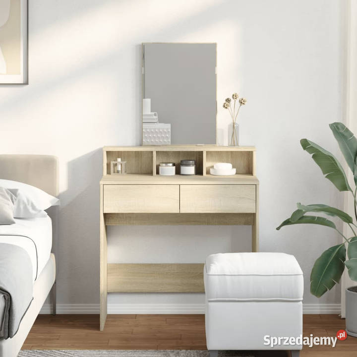 Toaletka z lustrem dąb sonoma 80x41x1445 mazowieckie Warszawa sprzedam