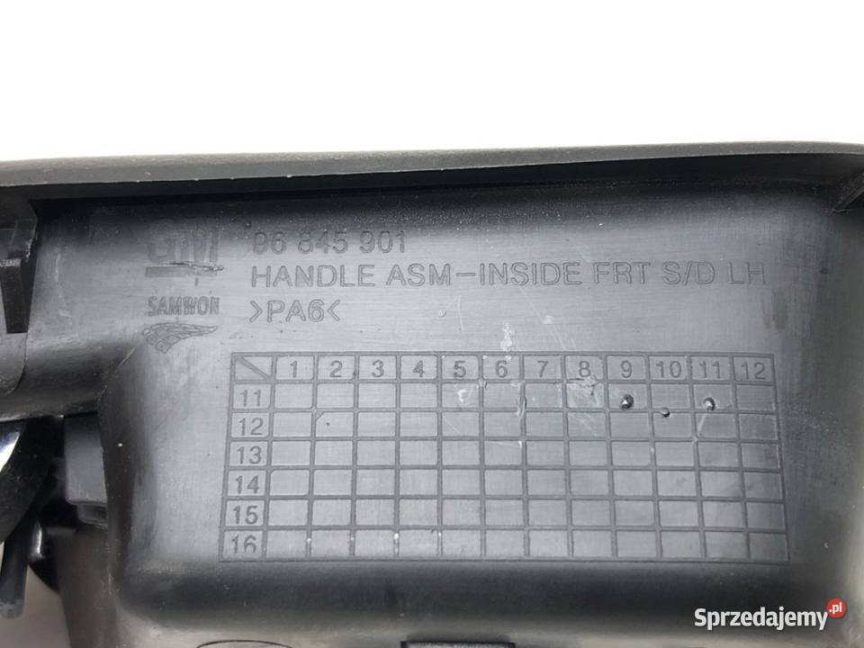 KLAMKA TYŁ LEWA WEWNĘTRZNA CHEVROLET CRUZE podkarpackie sprzedam