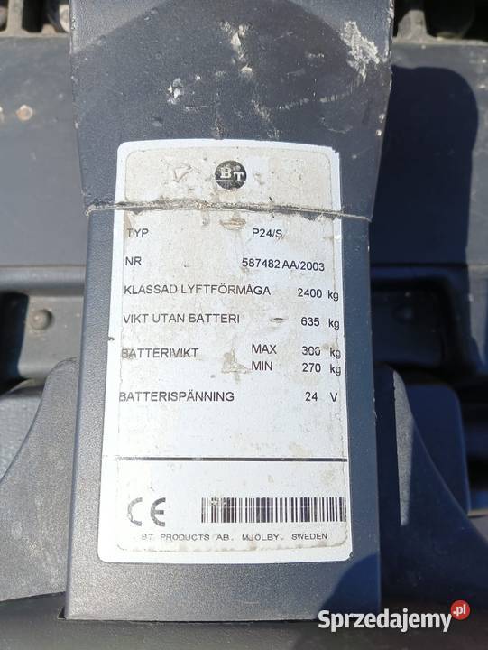 Wózek paletowy BT P24S