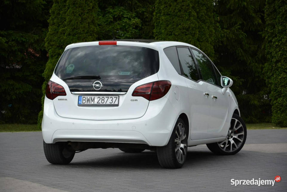 Opel Meriva 17CDTI110 Cosmo Skóry Panorama Led biały Ostrów Mazowiecka