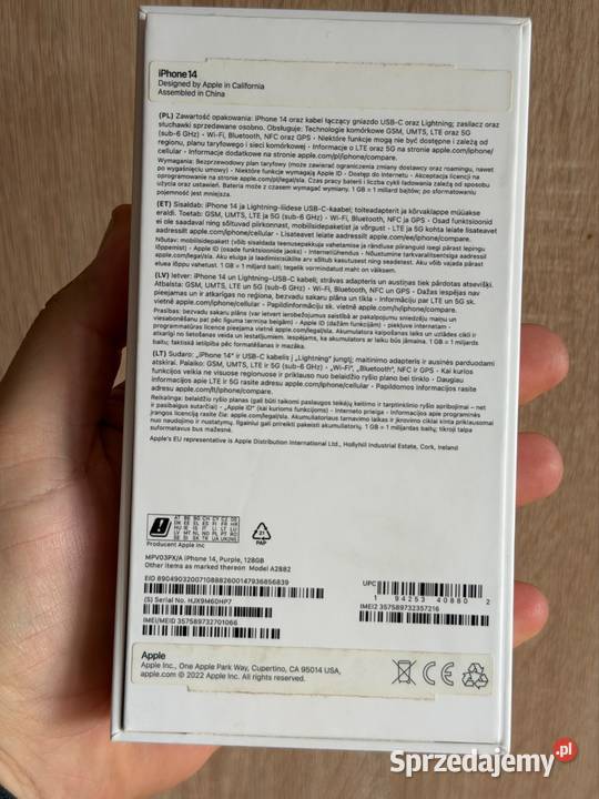 iPhone 14 128gb stan idealny 82 bateria pełny Rzeszów