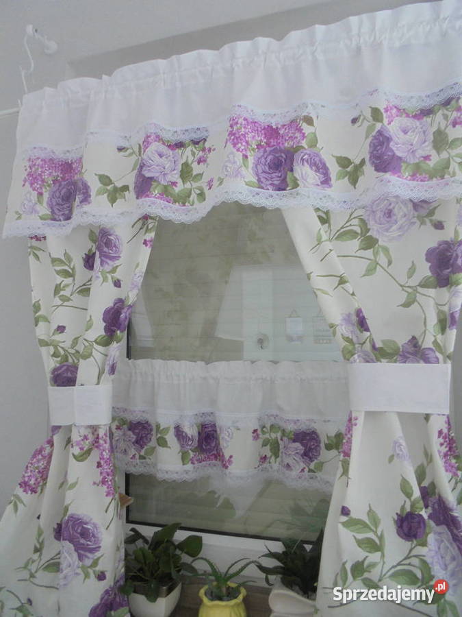 komplety na okno firanki zazdrostki biały Wystrój okien