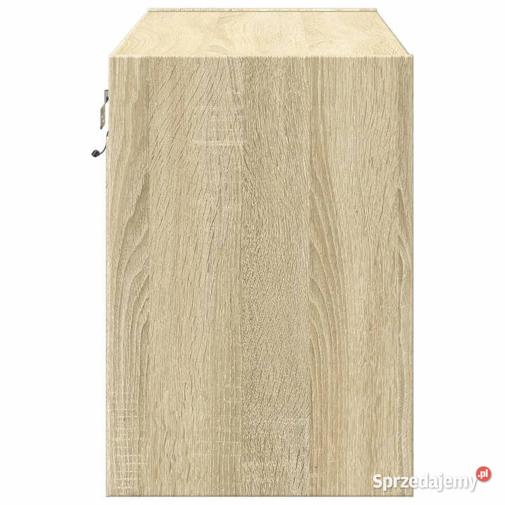 Ścienna szafka TV z LED dąb sonoma 80x31x45 mazowieckie Warszawa