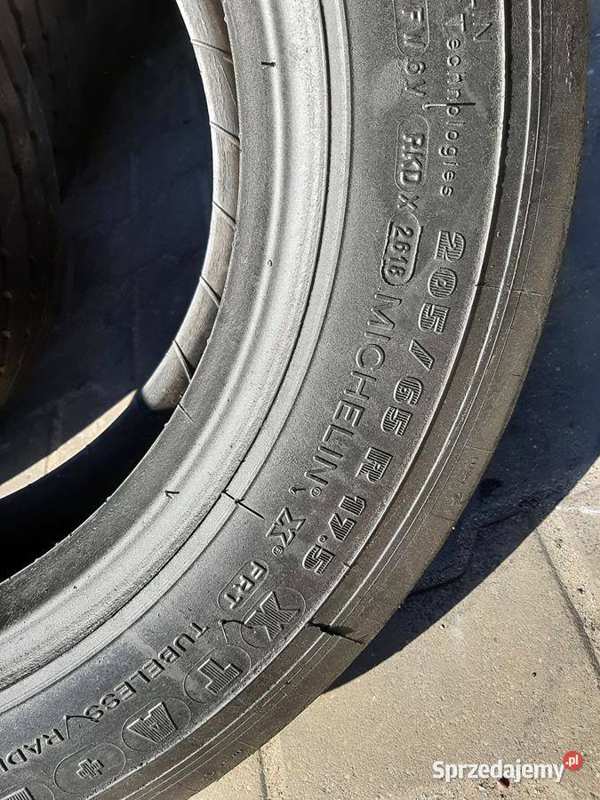 2x Opona używana ciężarowa 20565R175 MICHELIN Zaścianki