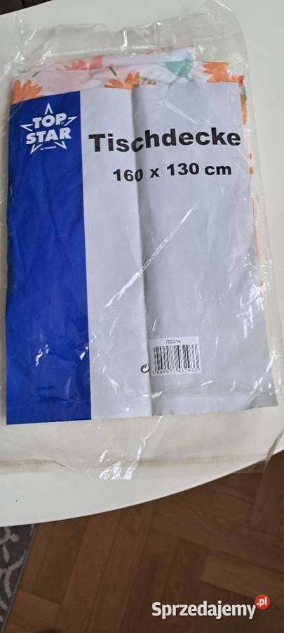 Nowy zmywalny obrus 160x130 wielokolorowy mazowieckie Warszawa