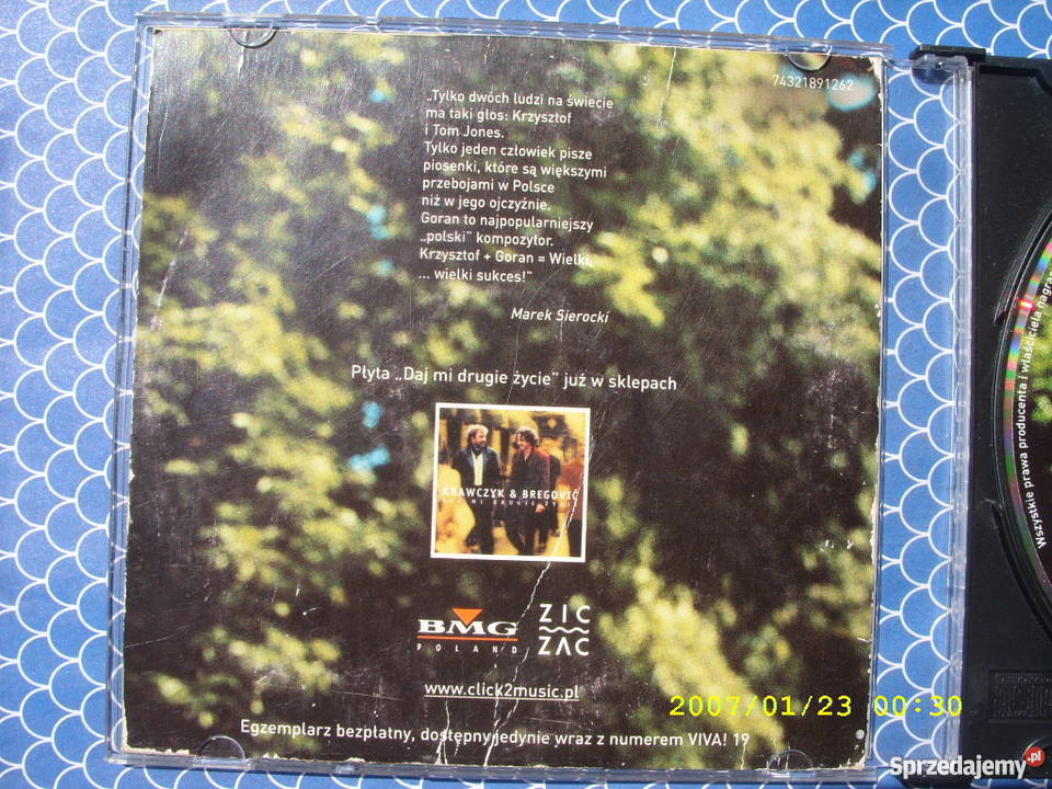 Pop CD KRAWCZYK BREGOVICSLADY NA PIASKU BMG sprzedam