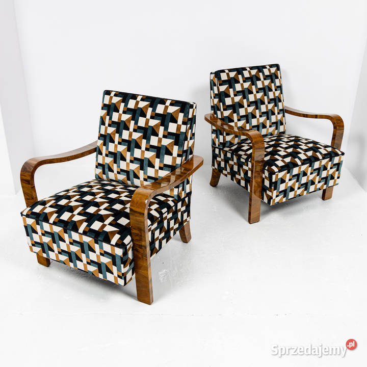 Dwa Fotele Modernizm Ar Deco Lata 60 te Swarzędz