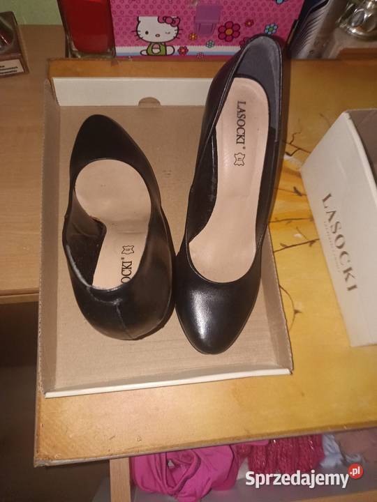 Nowe Szpilki LASOCKI Czarne 37 Eleganckie