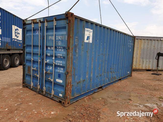 Kontener 20HC sprzedaż z placu transport Łobez