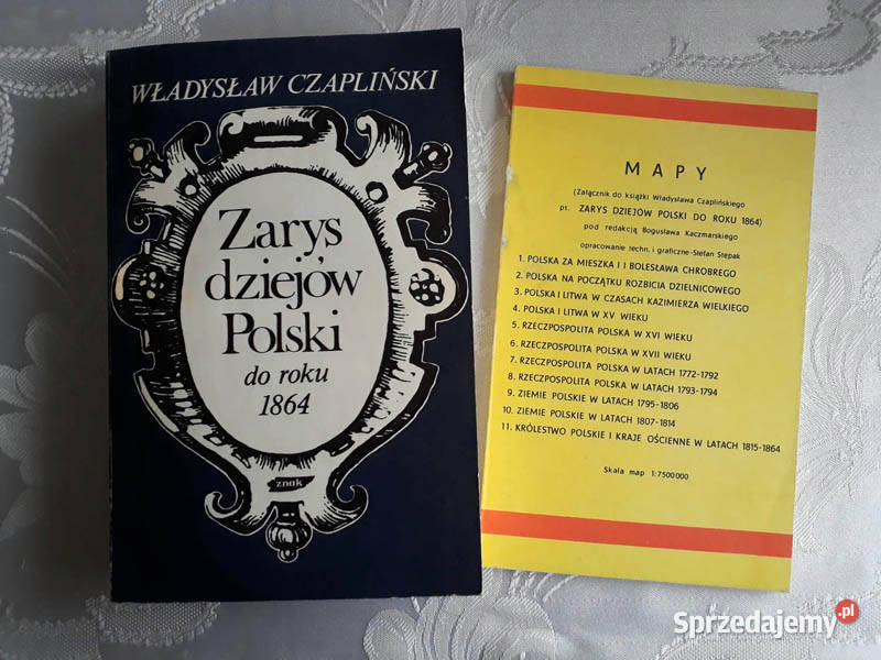 Zarys dziejów Polski do roku 1864 Czapliński Kielce sprzedam