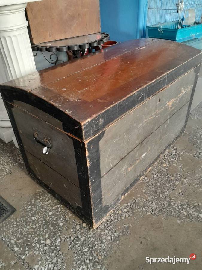 Drewniany kufer skrzynia Oleśnica